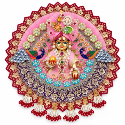 Premium Handcrafted Laddu Gopal Poshak / Dress Pink lgp01 pink colour
