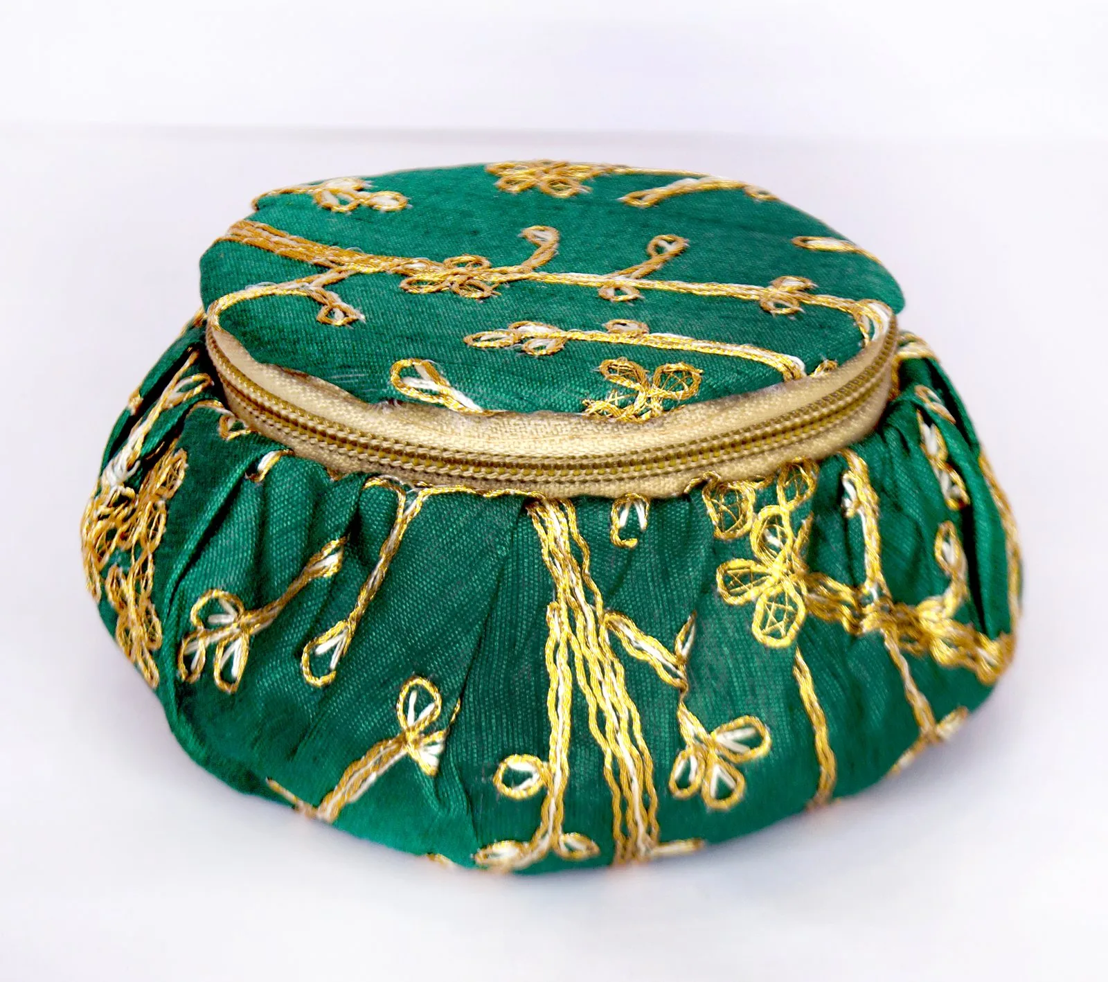 DESIGNER HANDI STYLE POTLI BAGS WEDDING FAVOUR & GIFT PACKING GREEN– DPB11