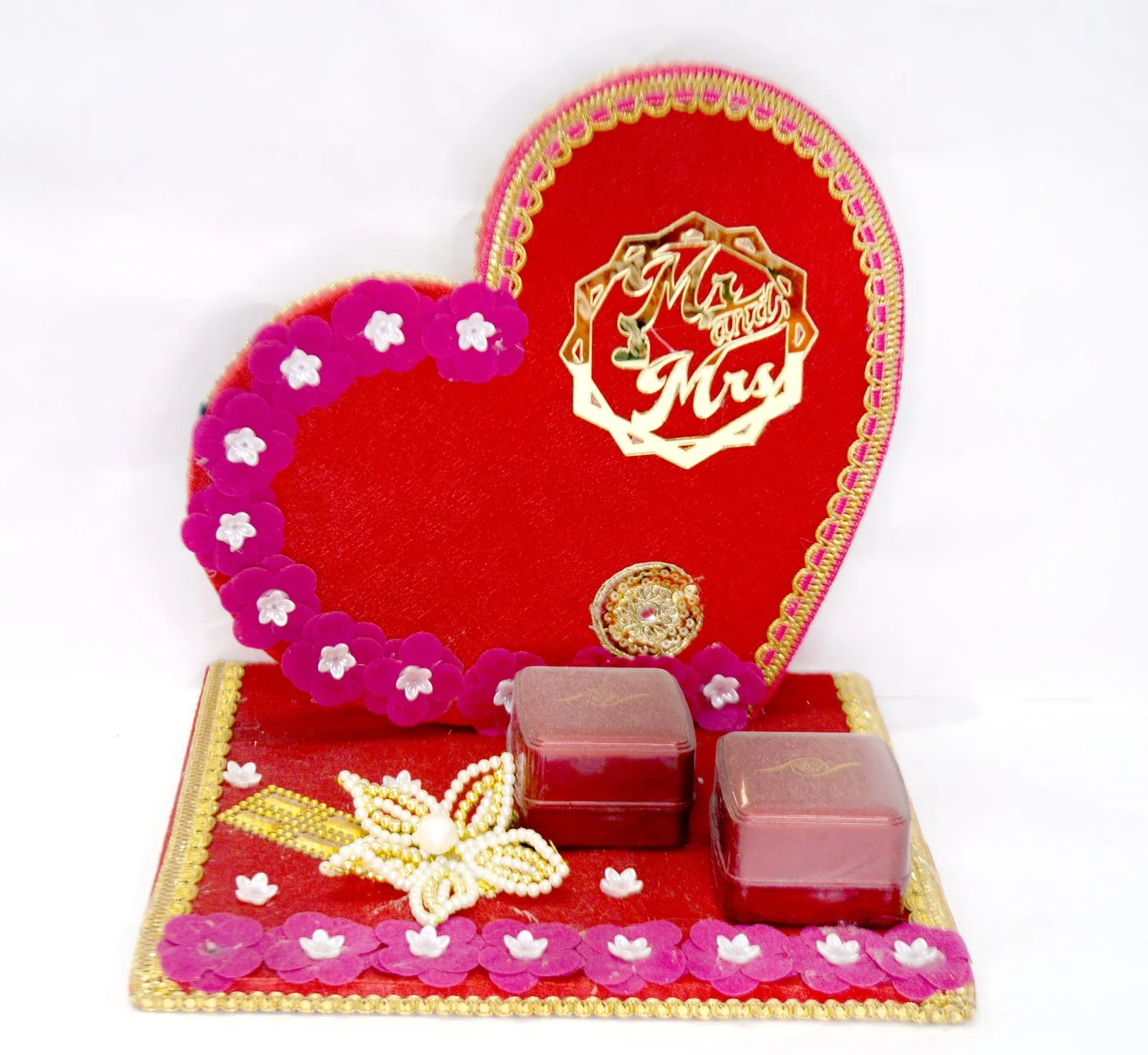 Engagement Ring Ceremony Platter red ercp07