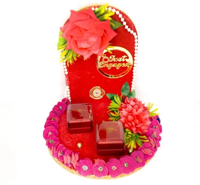 Engagement Ring Ceremony Platter red ercp02