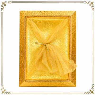 DECORATIVE GIFT PACKING TRAY WITH NET – WEDDING, FESTIVE & ALL-OCCASION GIFTING – GPT05