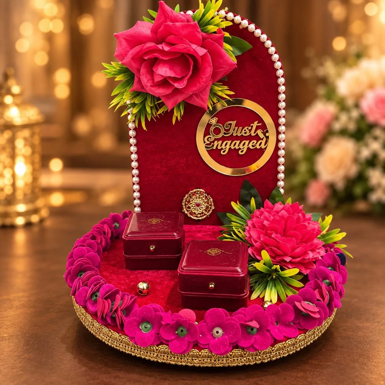 Premium Engagement Ring Ceremony Platter prp01