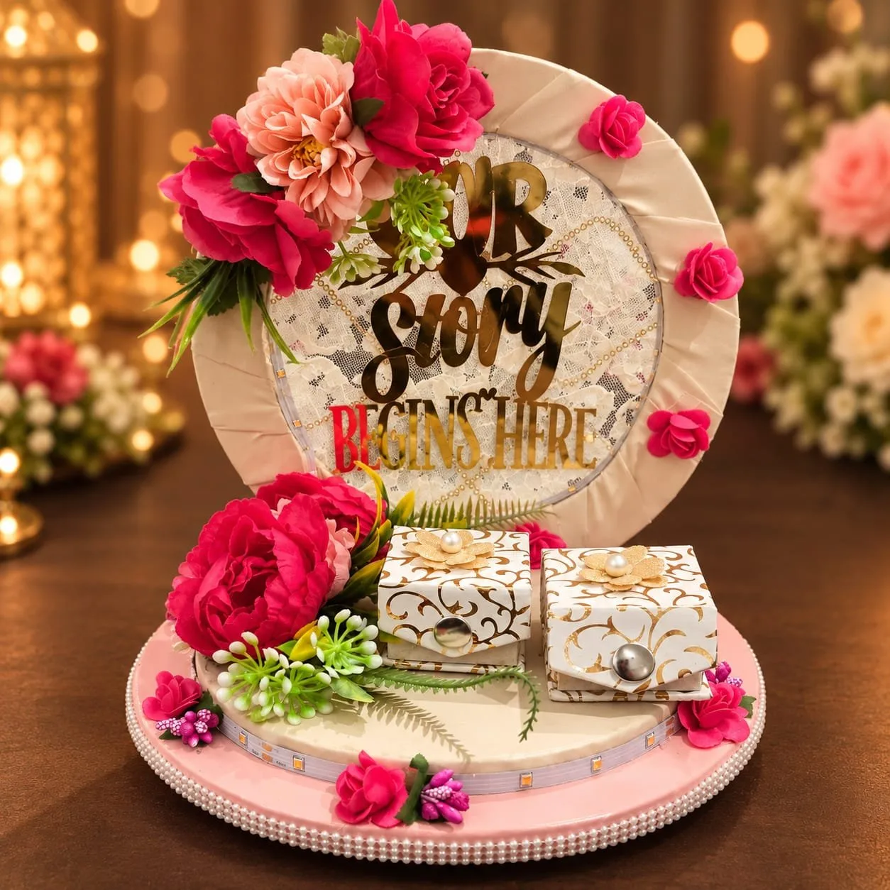 Premium Engagement Ring Ceremony Platter prp02
