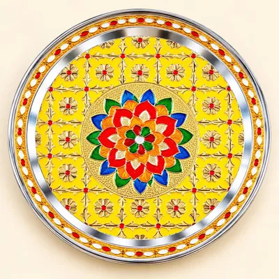 Premium Pooja Thali for bhagwan ji Bhog, Wedding Ceremony, Festival and Religious Rituals thl01
