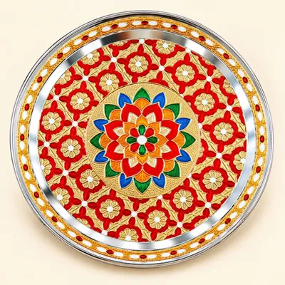 Premium Pooja Thali for bhagwan ji Bhog, Wedding Ceremony, Festival and Religious Rituals thl02