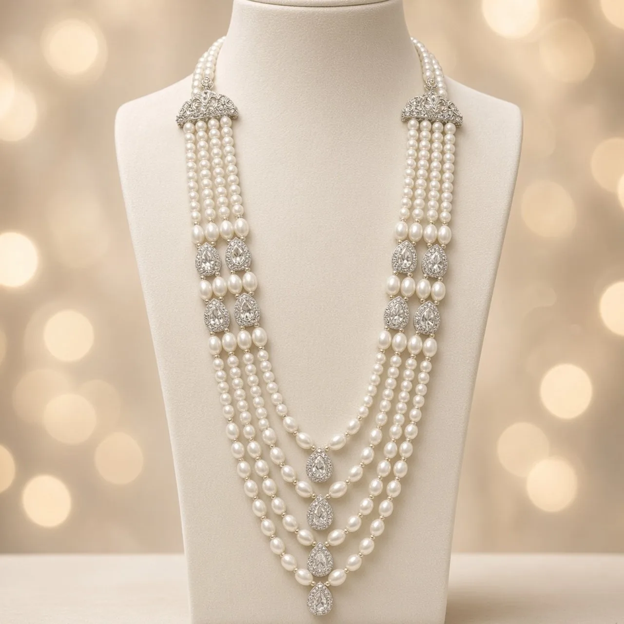 Handmade Groom Designer Mala | Dulha Haar / Pearl Moti Mala for Wedding & Occasion Wear | For Groom or Anyone hgdm07