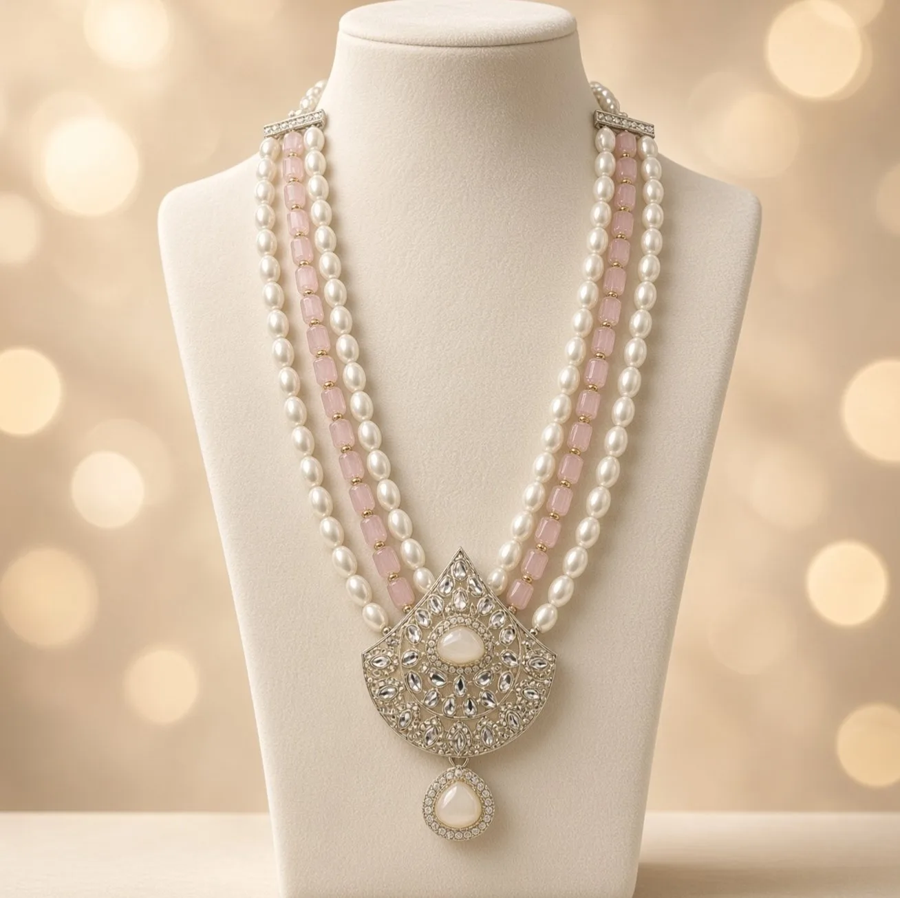 Handmade Groom Designer Mala | Dulha Haar / Pearl Moti Mala for Wedding & Occasion Wear | For Groom or Anyone hgdm09
