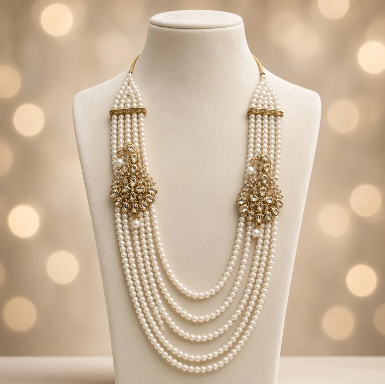 Handmade Groom Designer Mala | Dulha Haar / Pearl Moti Mala for Wedding & Occasion Wear | For Groom or Anyone hgdm18