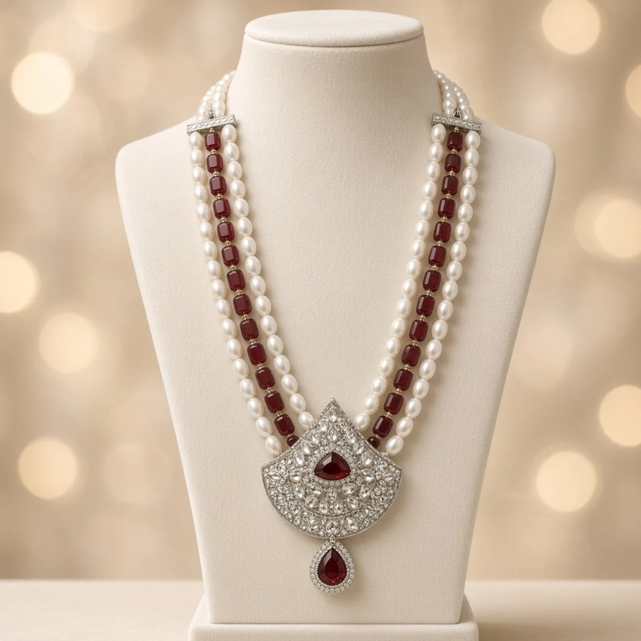 Handmade Groom Designer Mala | Dulha Haar / Pearl Moti Mala for Wedding & Occasion Wear | For Groom or Anyone hgdm20