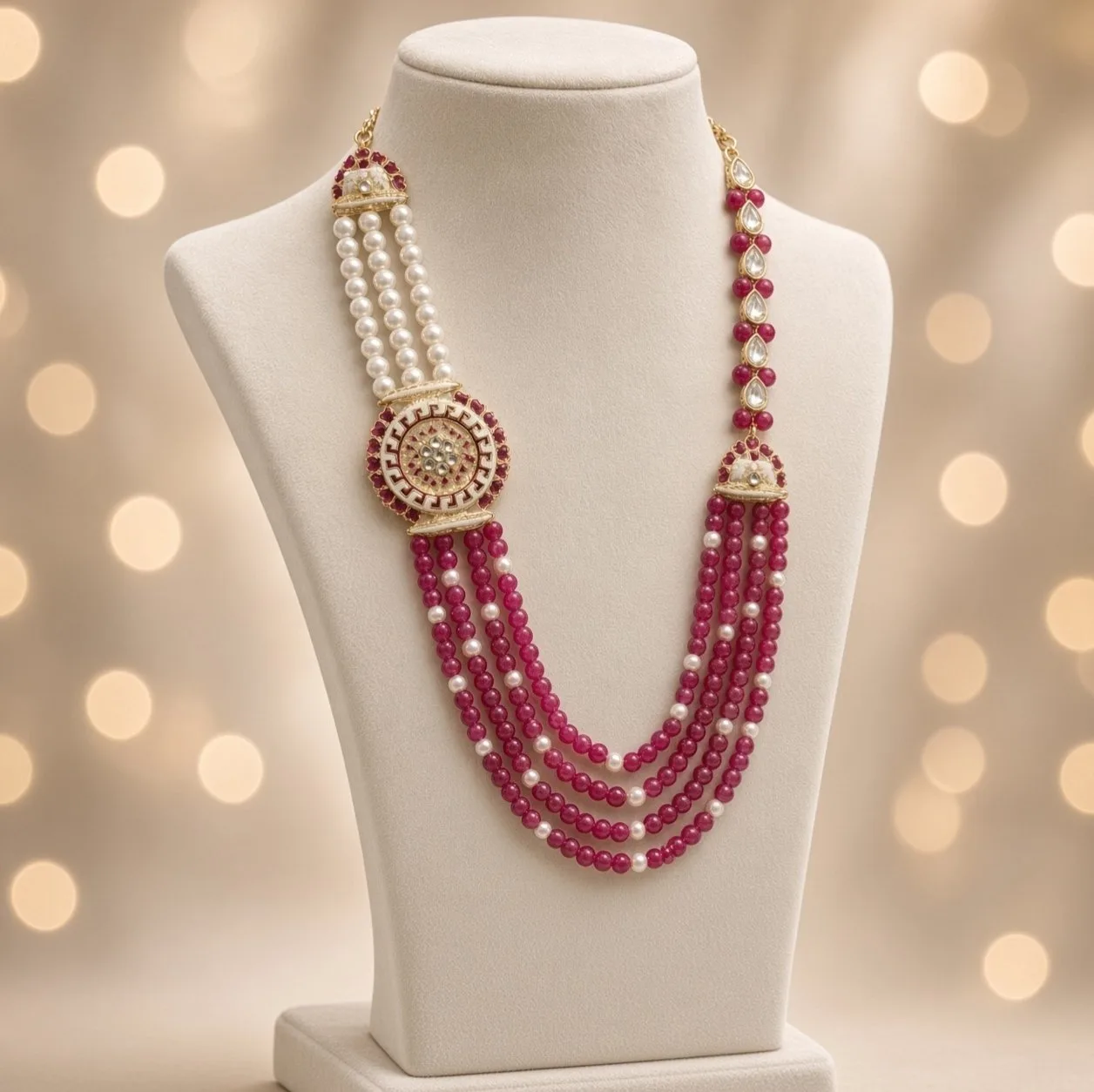 Handmade Groom Designer Mala | Dulha Haar / Pearl Moti Mala for Wedding & Occasion Wear | For Groom or Anyone hgdm22