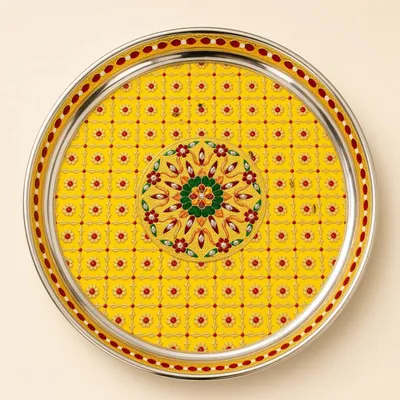 Premium Pooja Thali for bhagwan ji Bhog, Wedding Ceremony, Festival and Religious Rituals thl09
