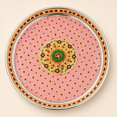 Premium Pooja Thali for bhagwan ji Bhog, Wedding Ceremony, Festival and Religious Rituals thl16