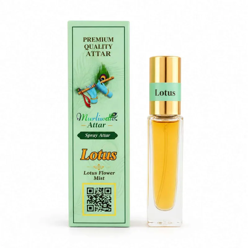 Spray Base Attar / Perfume for Mandir & Home / Perfume for laddu gopal ji – 8 ml Bottle Pack - LOTUS