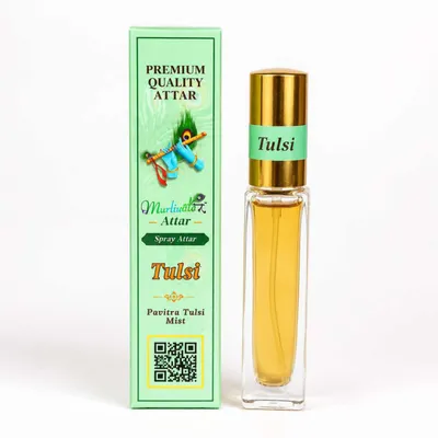 Spray Base Attar / Perfume for Mandir & Home / Perfume for laddu gopal ji – 8 ml Bottle Pack - TULSI