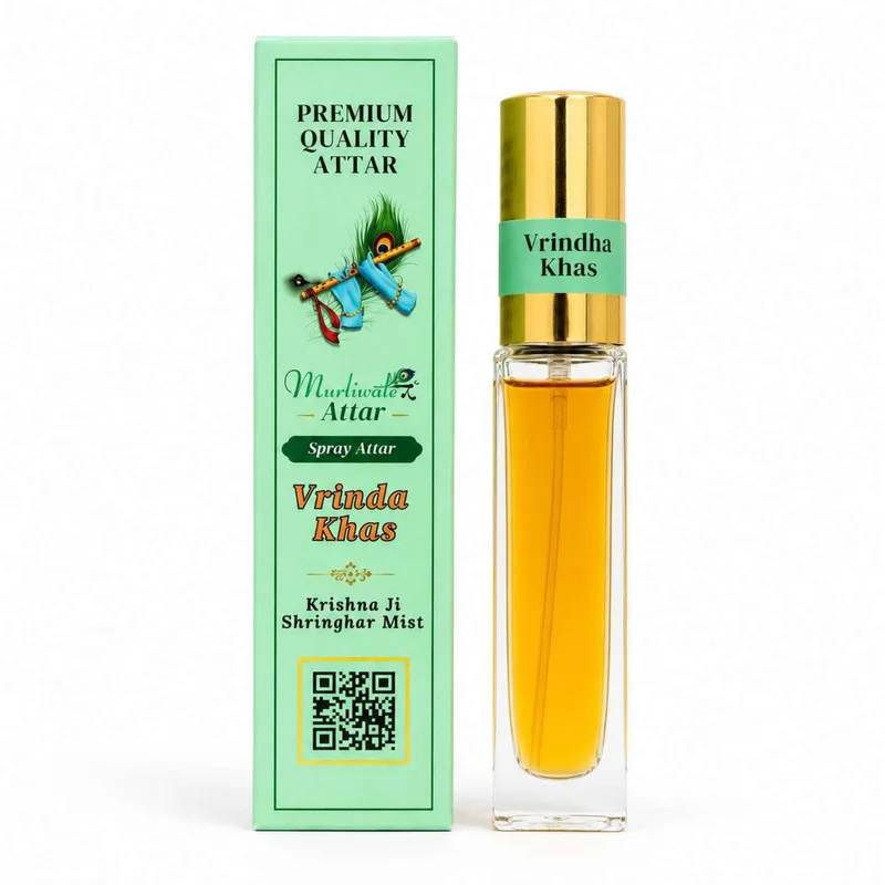 Spray Base Attar / Perfume for Mandir & Home / Perfume for laddu gopal ji – 8 ml Bottle Pack - VRINDA KHAS