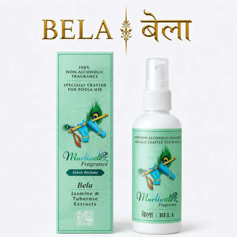 Spray Base Perfume for Laddu Gopal, Mandir & Home – 100 ml Room Freshener - BELA