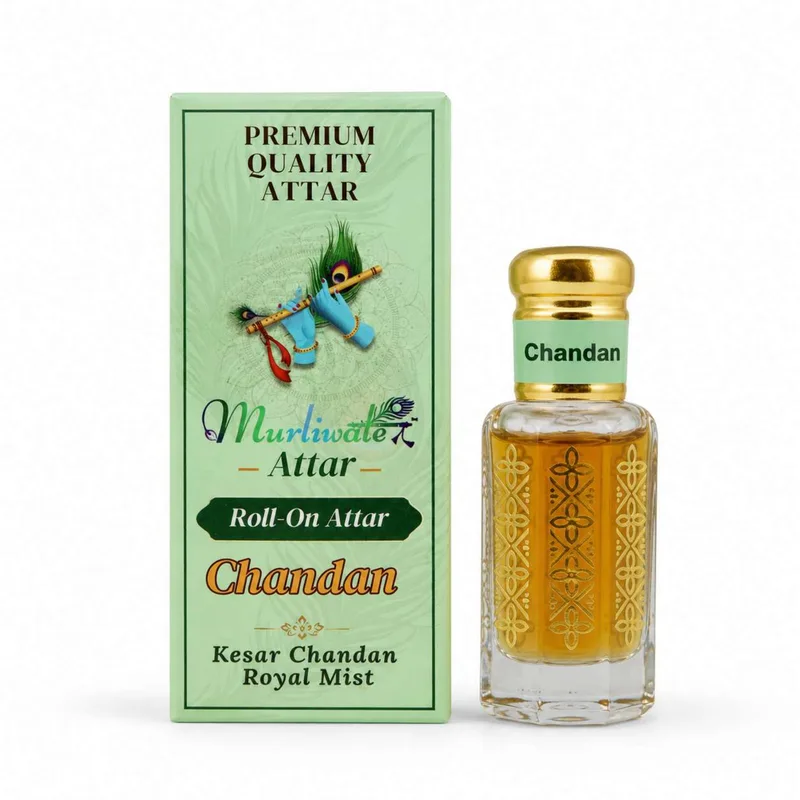 Mandir Attar & Home Fragrance | Perfume for bhagwan ji, Mandir Pooja, Temple Fragrance & Daily Worship CHANDAN 12 ML