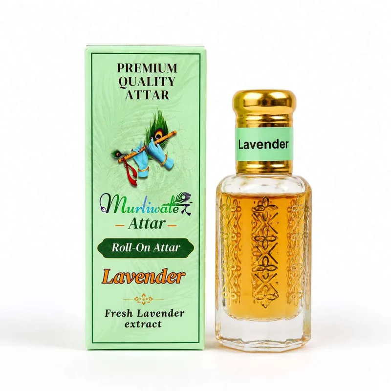 Mandir Attar & Home Fragrance | Perfume for Mandir Pooja, Temple Fragrance & Daily Worship LAVENDER 12 ML