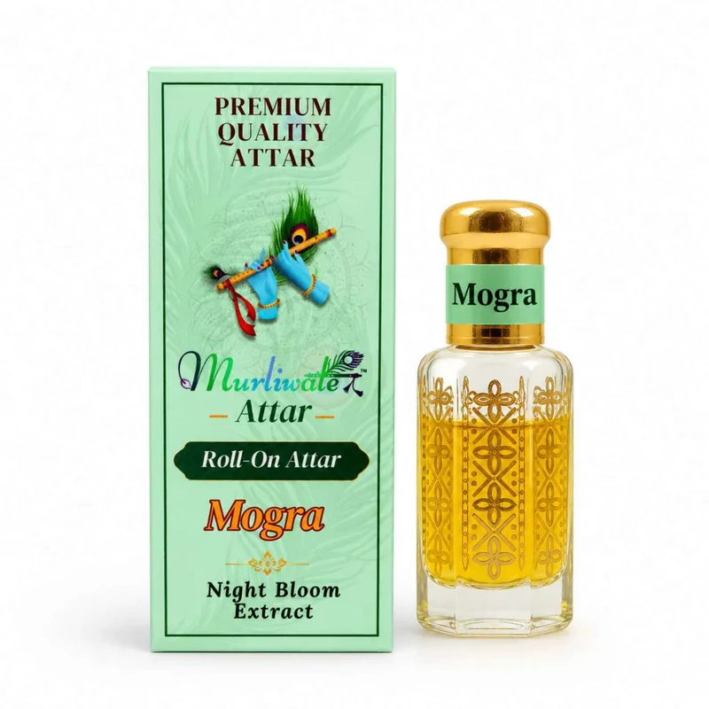 Mandir Attar & Home Fragrance | Perfume for Mandir Pooja, Temple Fragrance & Daily Worship MOGRA 12 ML