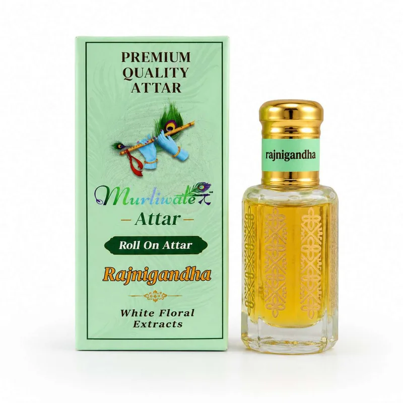 Mandir Attar & Home Fragrance | Perfume for ladoo gopal, Mandir Pooja, Temple Fragrance & Daily Worship RAJNIGANDHA 12 ML