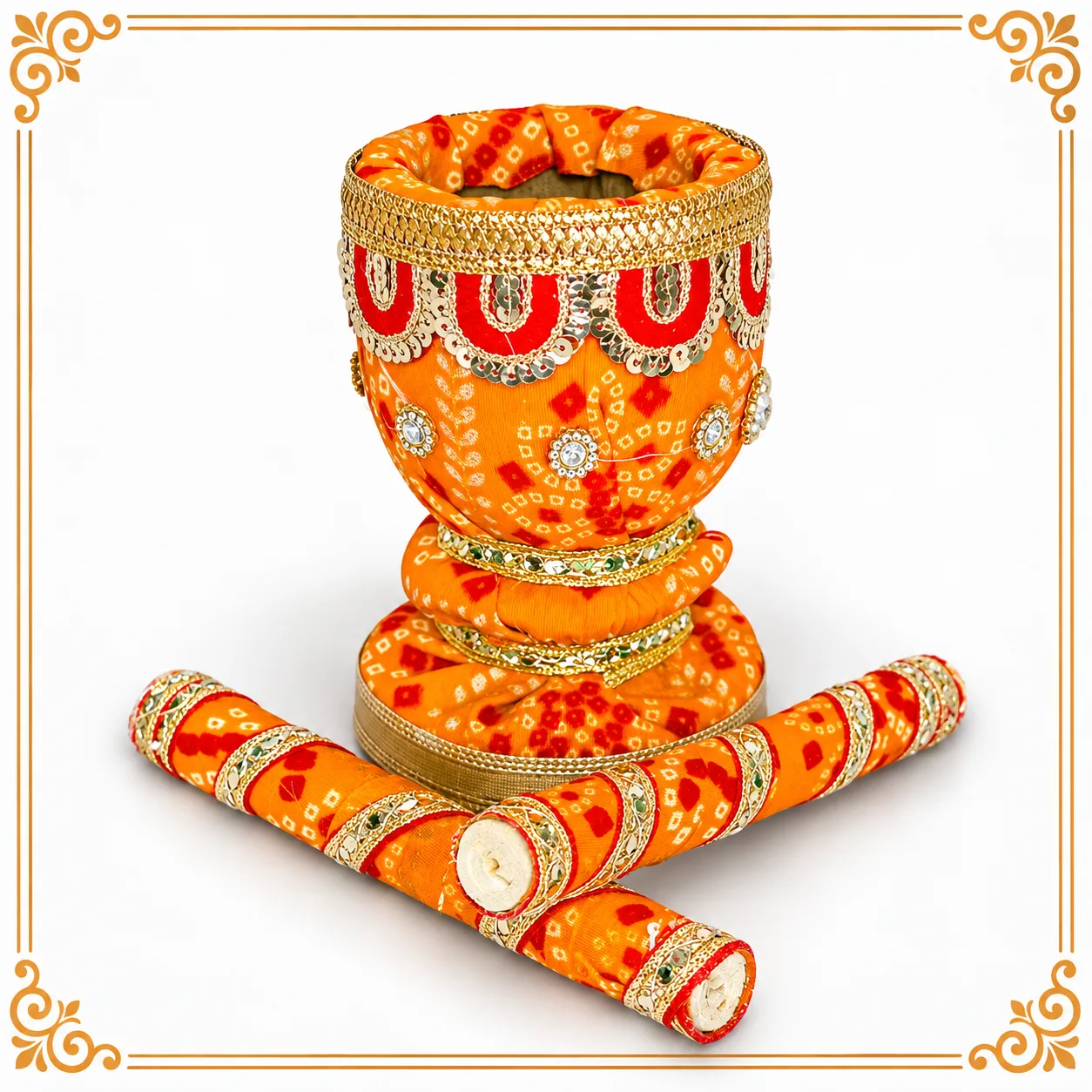 DECORATIVE UKHAL / MUSAL FOR WEDDING, HALDI & POOJA CEREMONY – UKM05