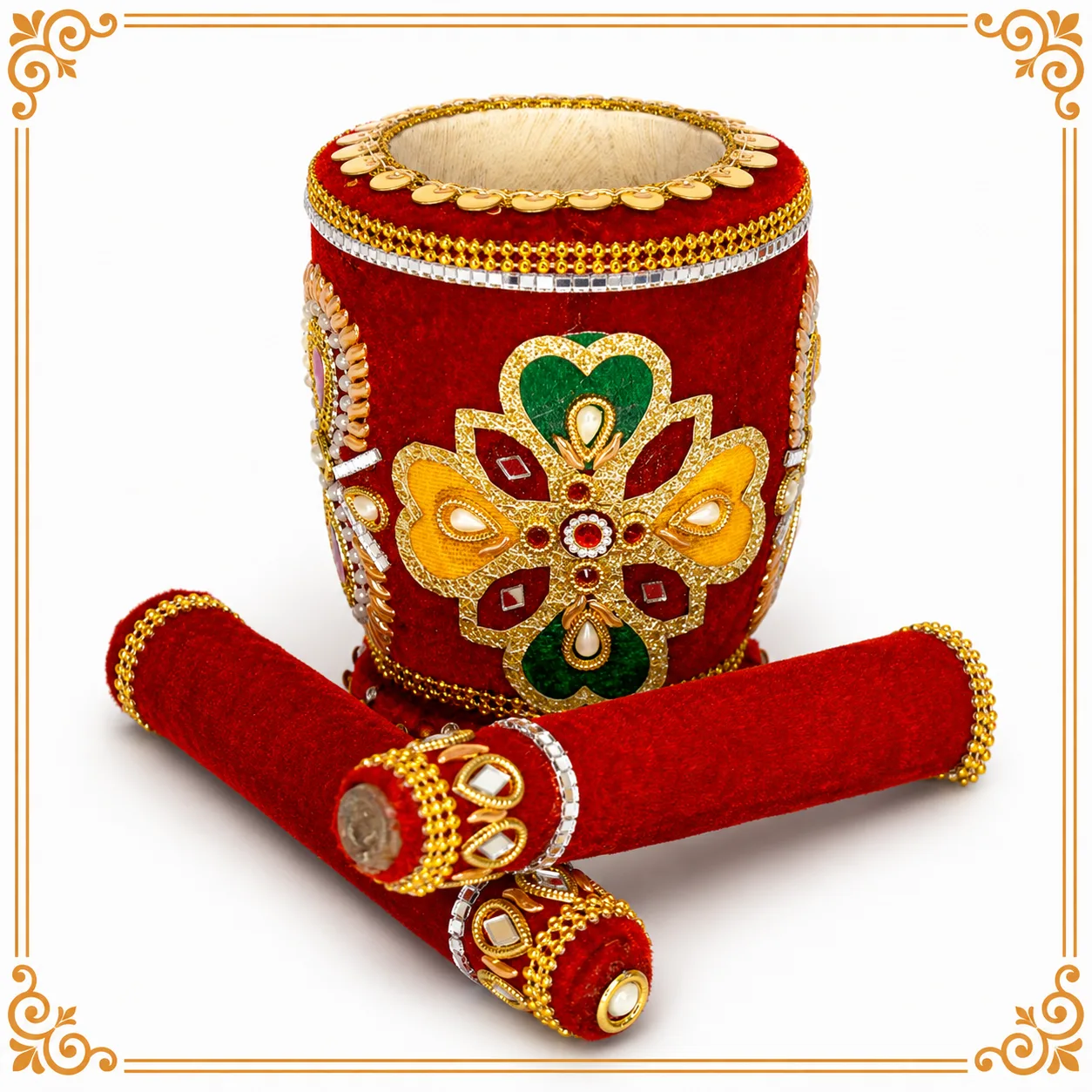 DECORATIVE UKHAL / MUSAL FOR WEDDING, HALDI & POOJA CEREMONY – UKM04
