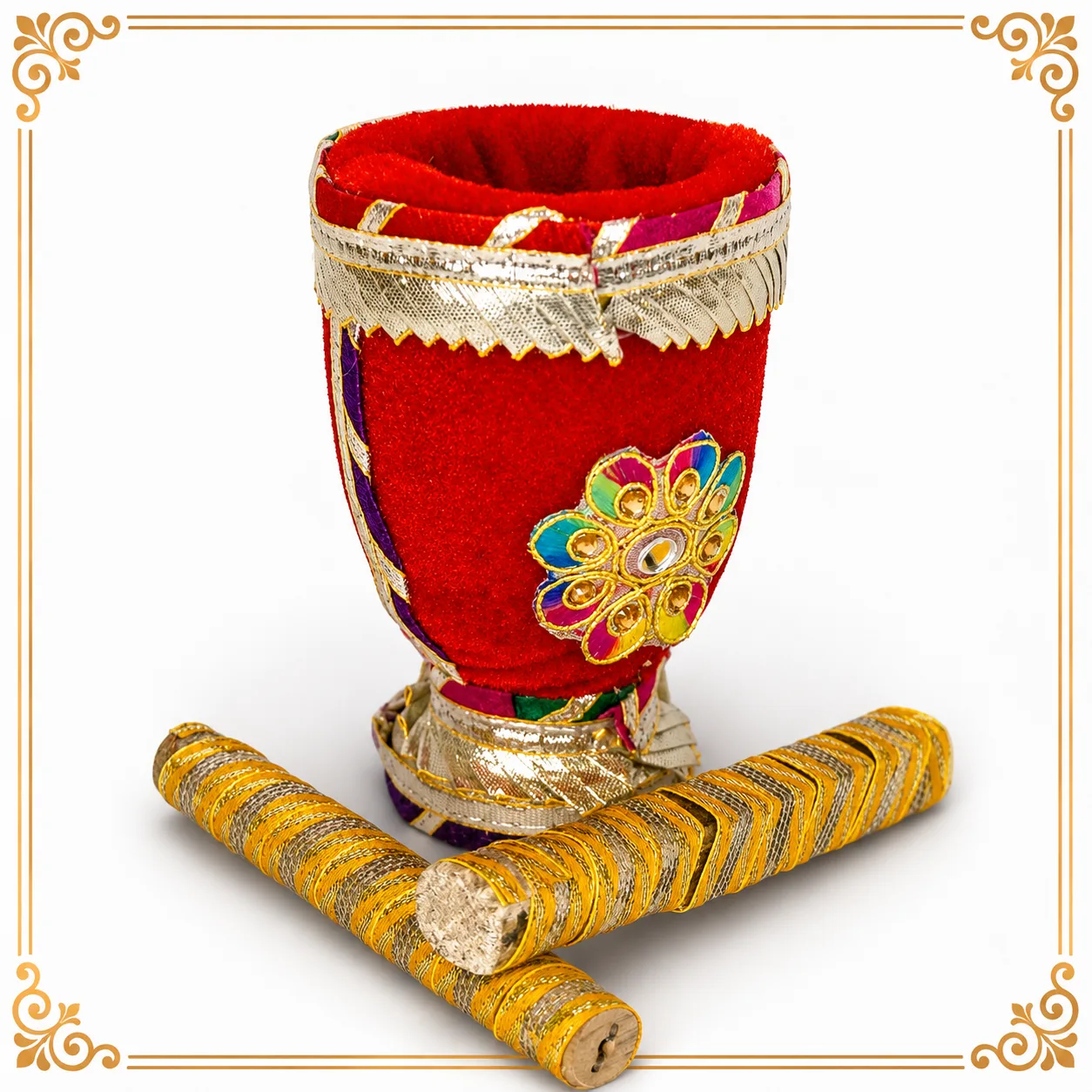 DECORATIVE UKHAL / MUSAL FOR WEDDING, HALDI & POOJA CEREMONY – UKM03