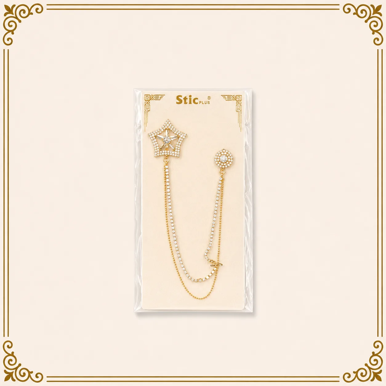 DESIGNER BROOCH FOR COAT, SHERWANI, SHIRT & WEDDING WEAR – DB09