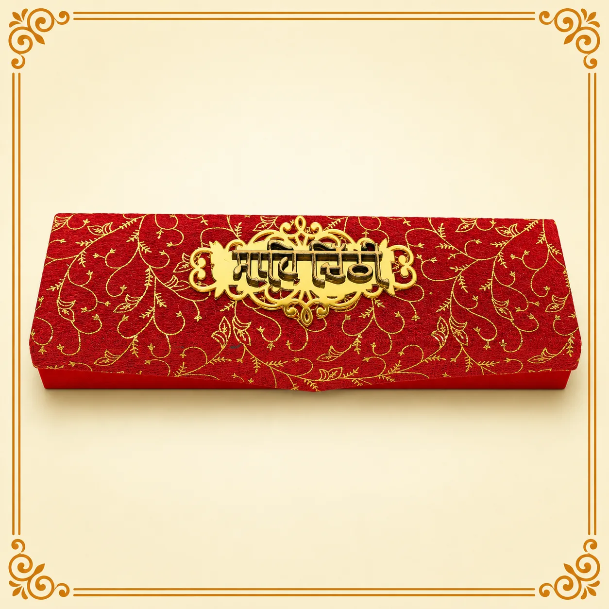 DECORATIVE LAGAN PATRIKA WEDDING INVITATION CARD – WIC23