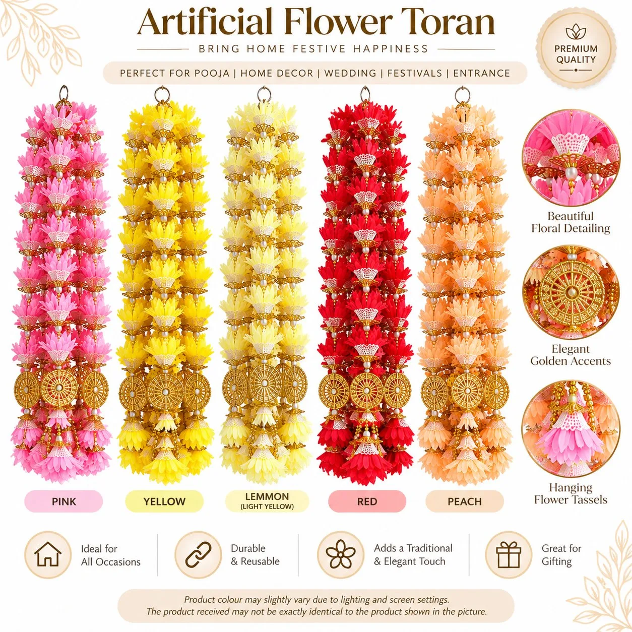 Artificial Flower Toran Designer Floral Hanging AFM02