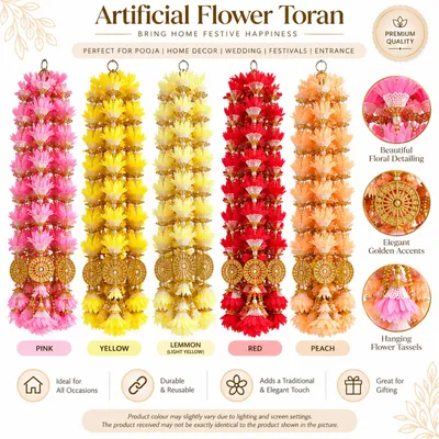 Artificial Flower Toran Designer Floral Hanging AFM02