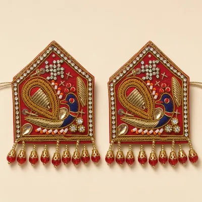 Maur Mukut Mauri Sehra Set of 2 for Bride Groom Wedding Ceremony Accessory