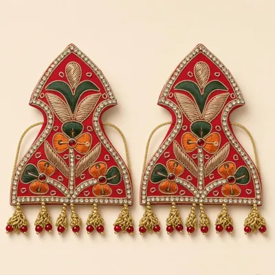 Maur Mukut Mauri Sehra Set of 2 for Bride Groom Wedding Ceremony Accessory