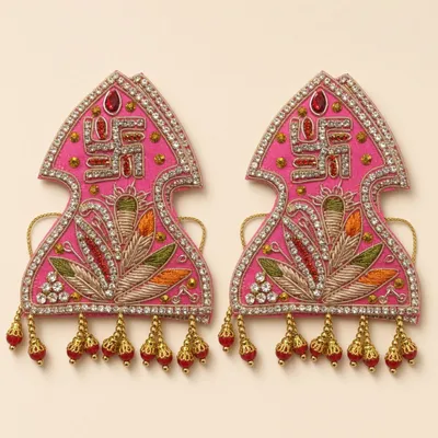 Maur Mukut Mauri Sehra Set of 2 for Bride Groom Wedding Ceremony Accessory