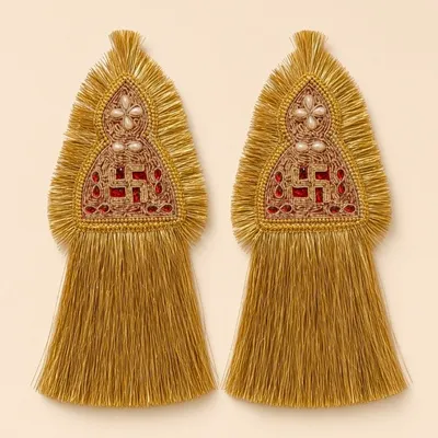 Rajputi Maur Set of 2 Traditional Maur Mukut Sehra for Bride And Groom Wedding