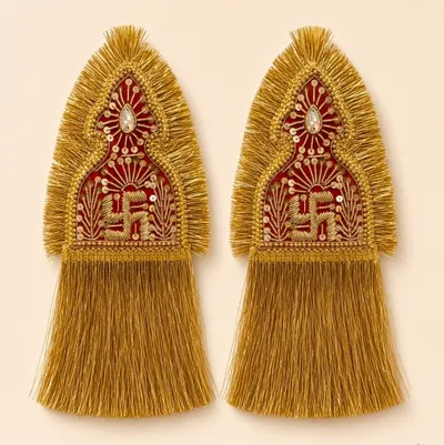 Rajputi Maur Set of 2 Traditional Maur Mukut Sehra for Bride And Groom Wedding