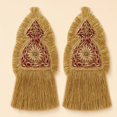 Rajputi Maur Set of 2 Traditional Maur Mukut Sehra for Bride And Groom Wedding