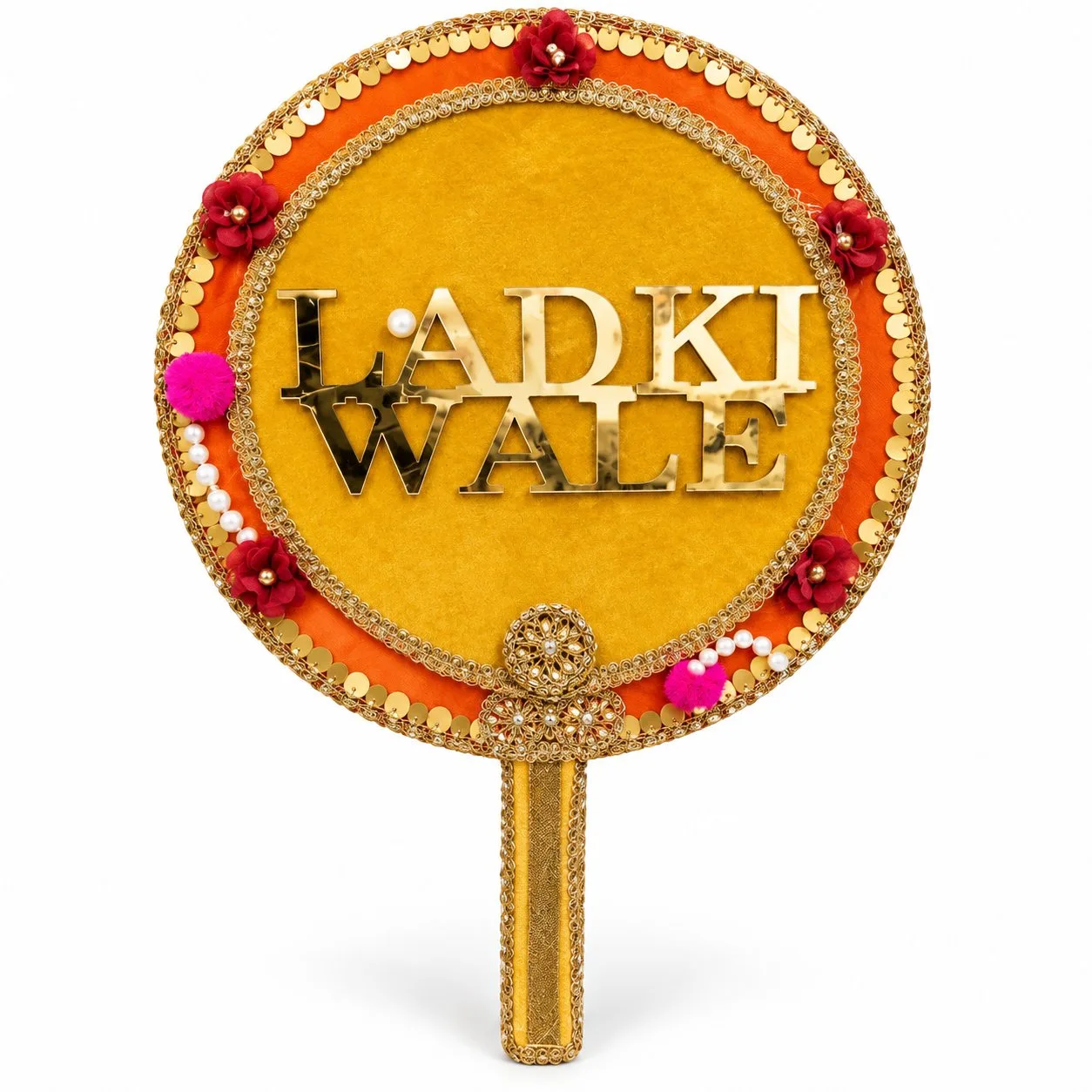 Traditional Indian Wedding Props and Ceremony Accessories Designer Wedding Props for Marriage Functions LADKI WALE with Light