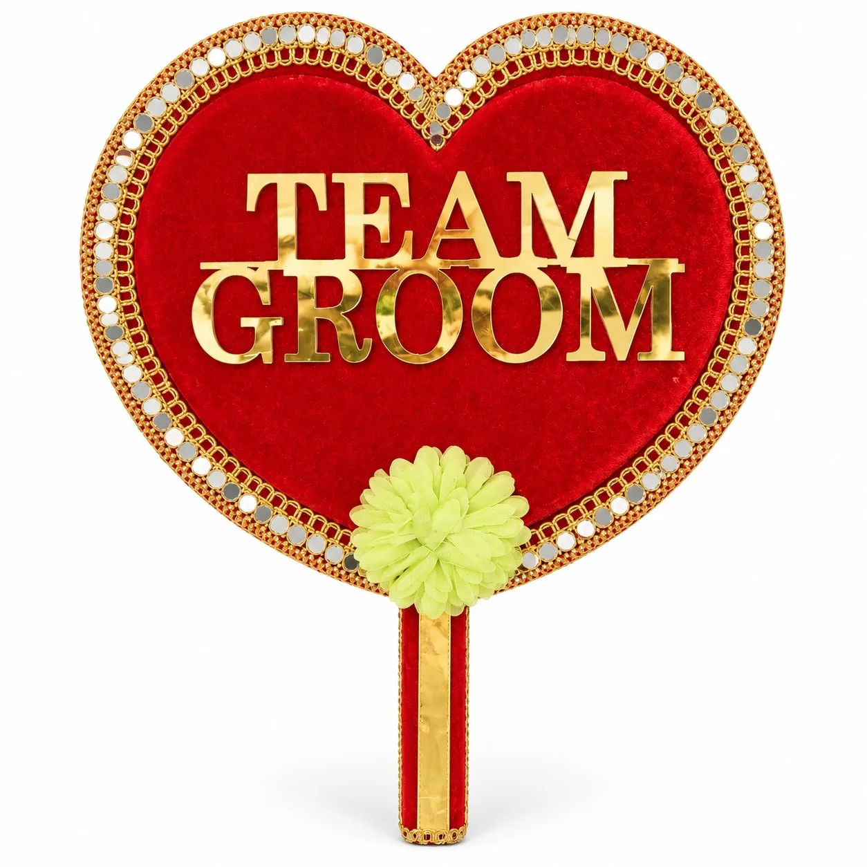 Traditional Indian Wedding Props and Ceremony Accessories Designer Wedding Props for Marriage Functions TEAM GROOM with Light