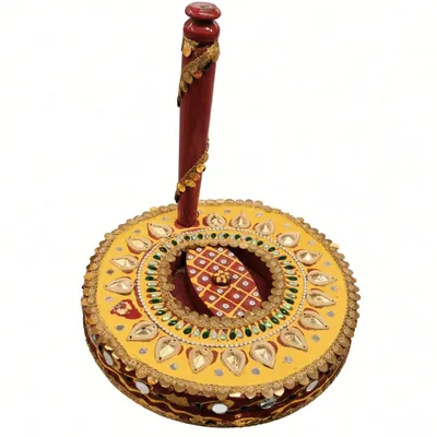 Decorative Chakki for Wedding Shagun & Traditional Indian Wedding Ceremonies thumbnail 3