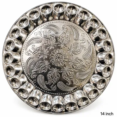 Silver Designer Dry Fruit Packing Tray Thali and bhog thali
Pro thumbnail 2