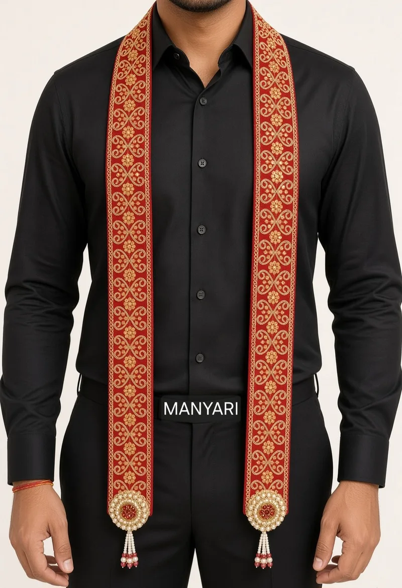 Swagat Patka for Welcome Guests Traditional Indian Welcome Scarf for Wedding or Club Events or Inauguration or Religious Functions