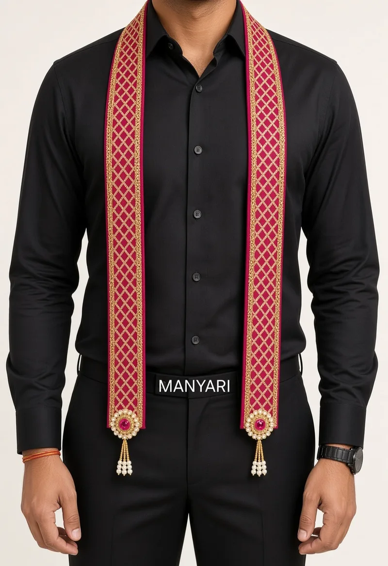 Swagat Patka for Welcome Guests Traditional Indian Welcome Scarf for Wedding or Club Events or Inauguration or Religious Functions